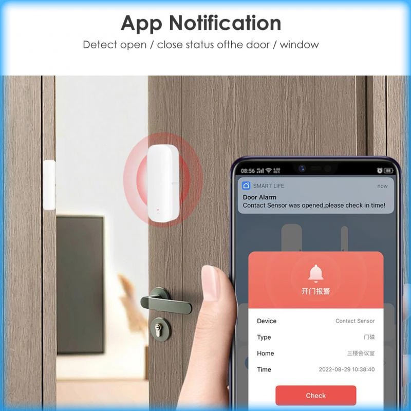 Tuya Wi-Fi slimme deur- en raa - Wireless Door Sensor recensie en prijs