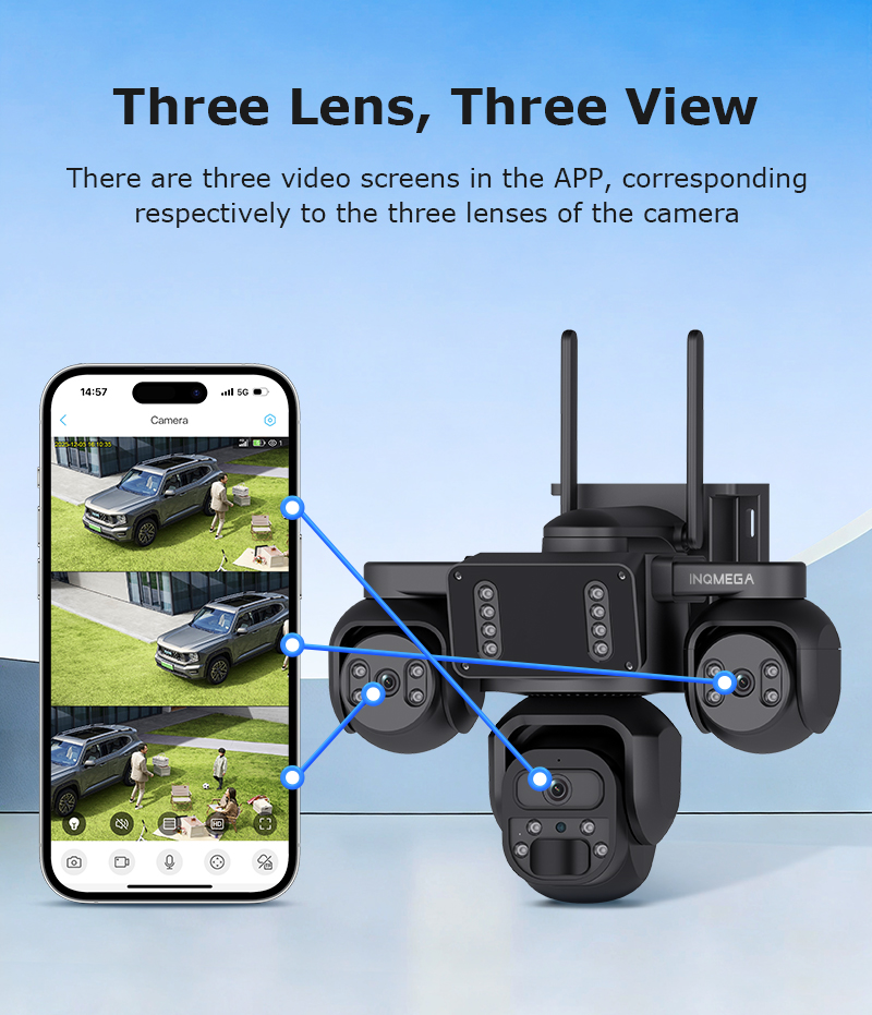 INQMEGA AOV 3-schermen zonneca - Smart Home Camera Ezviz recensie en prijs
